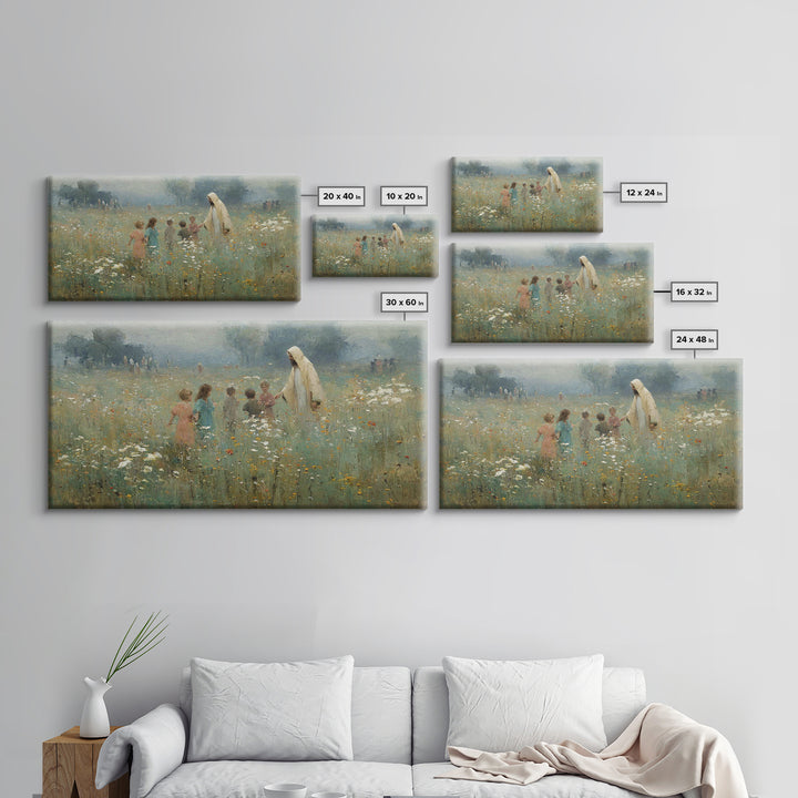 Children Of Light – Framed Canvas Print – Christian Wall Art – Christian Art Canvas – Jesus Painting – Christian Christmas Art – Christian
