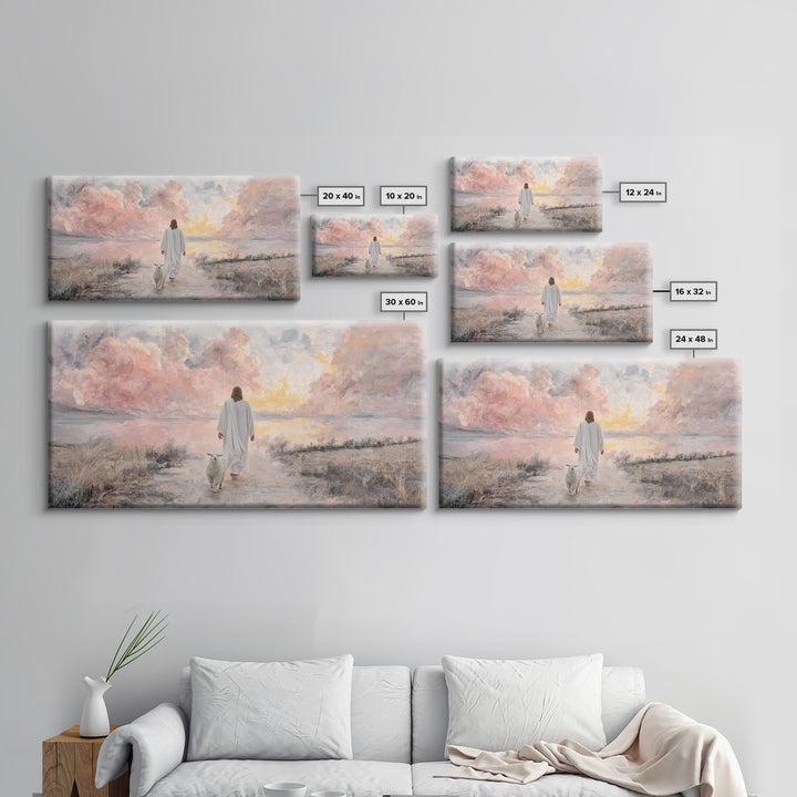 Radiant Dawn – Framed Canvas Print – Jesus Painting – Christian Christmas Art – Christian Art Canvas – Modern Christian Art – Christian Wal