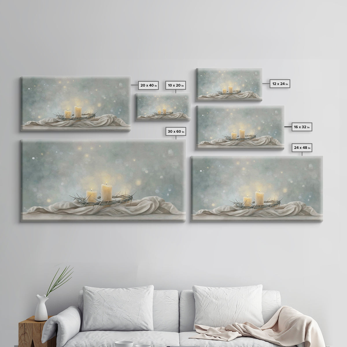 Sunset Of Mercy – Framed Canvas Print – Christian Wall Art – Christian Art Print – Subtle Christian Art – Christian Gift – Christian Christ
