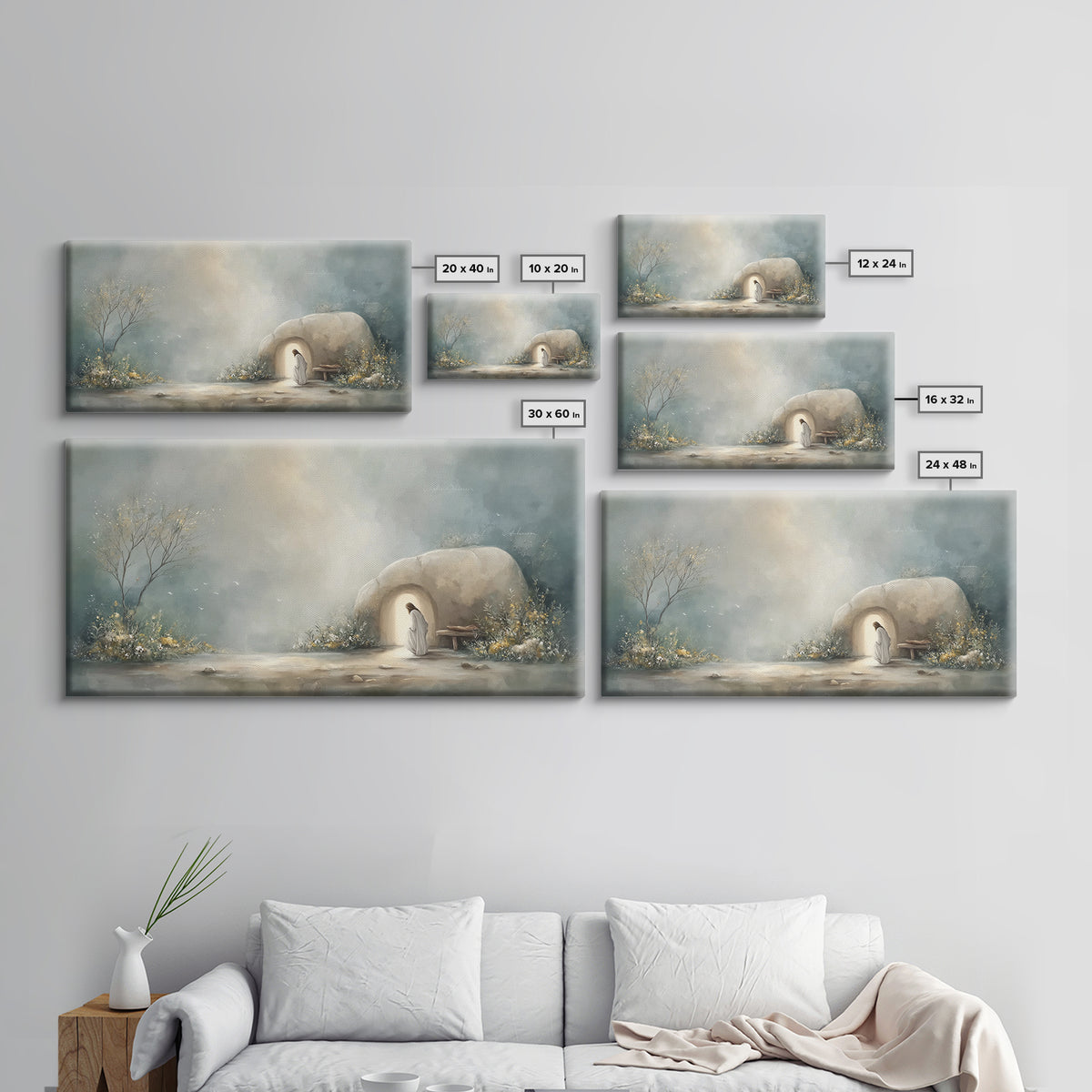 Morning Reverence – Framed Canvas Print – Large Christian Art – Jesus Painting – Christian Wall Art – Christian Art Canvas – Christmas Art