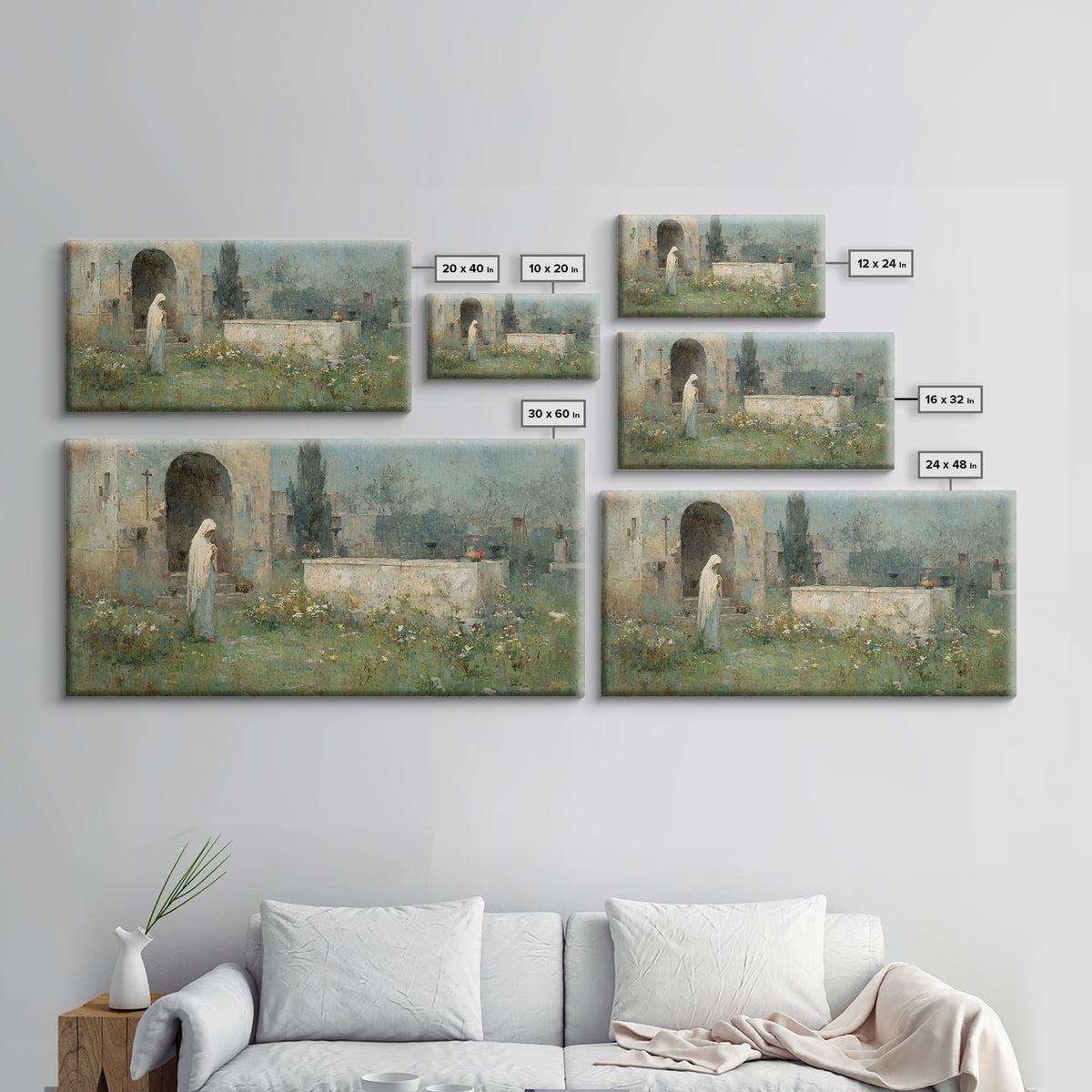 Eternal Bloom – Framed Canvas Print – Christian Wall Art – Large Christian Art – Christmas Art – Christian Art Canvas – Jesus Painting