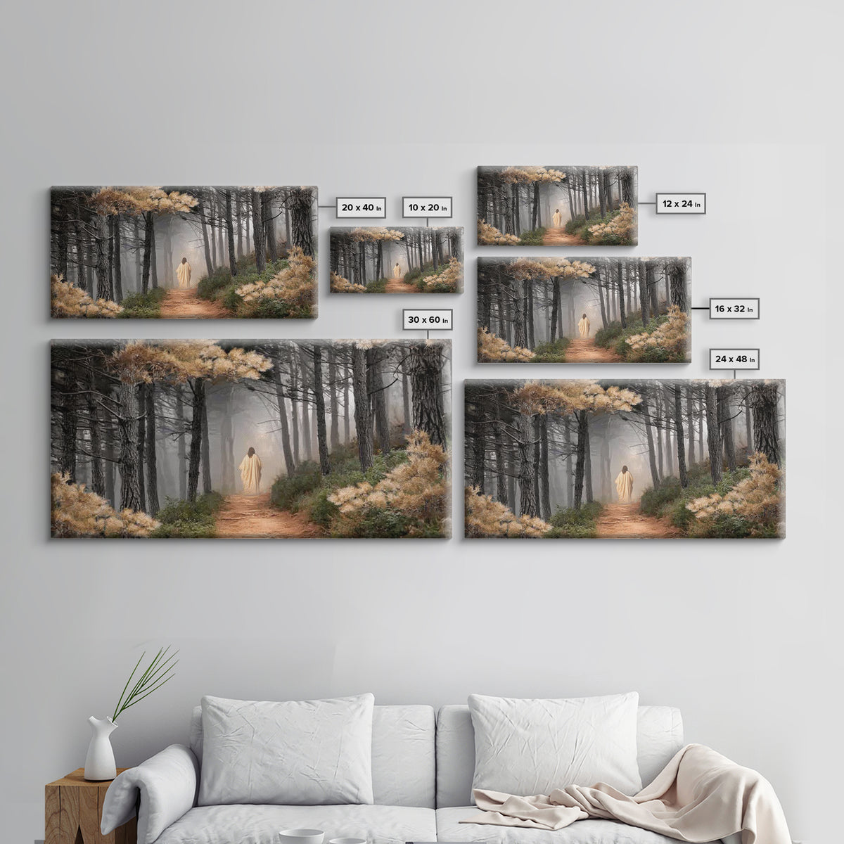 Guiding Peace – Framed Canvas Print – Christian Art Canvas – Large Christian Art – Jesus Painting – Christmas Art – Christian Wall Art