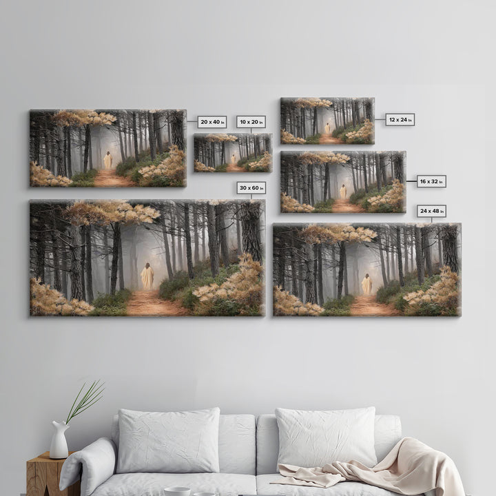 Guiding Peace – Framed Canvas Print – Christian Art Canvas – Large Christian Art – Jesus Painting – Christmas Art – Christian Wall Art