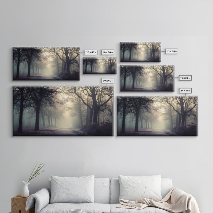 Forest Of Grace – Framed Canvas Print – Christian Wall Art – Christian Art Canvas – Moody Christian Art – Christmas Art – Jesus Painting