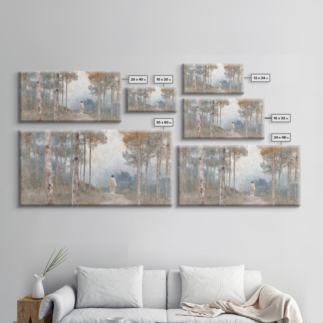 Path Of Mercy – Framed Canvas Print – Christian Wall Art – Christian Art Canvas – Jesus Painting – Subtle Christian Art – Christmas Art