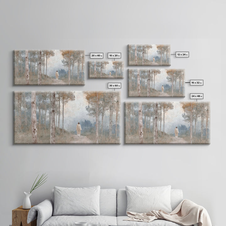 Path Of Mercy – Framed Canvas Print – Christian Wall Art – Christian Art Canvas – Jesus Painting – Subtle Christian Art – Christmas Art