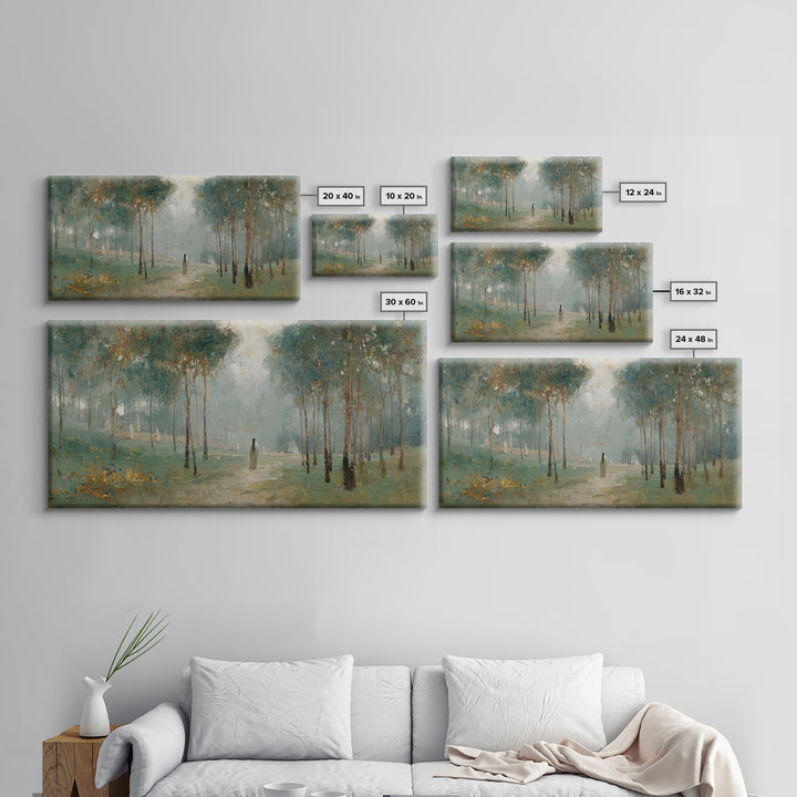 Morning Hope Trail – Framed Canvas Print – Christian Wall Art – Christian Art Canvas – Moody Christian Art – Christmas Art – Art Print