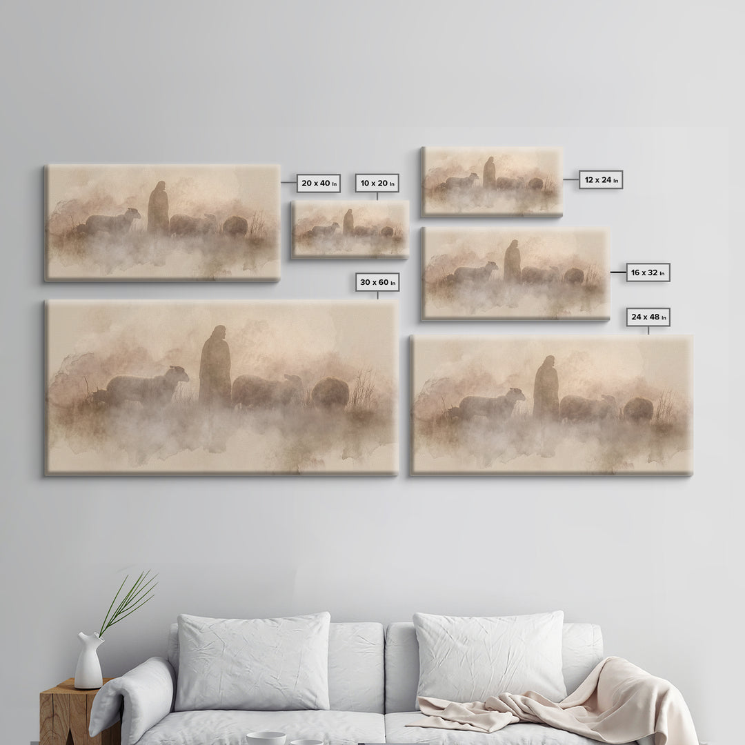 Dawn Of Grace – Framed Canvas Print – Christian Art Canvas – Jesus Painting – Christian Decorations – Christian Wall Art – Christmas Art