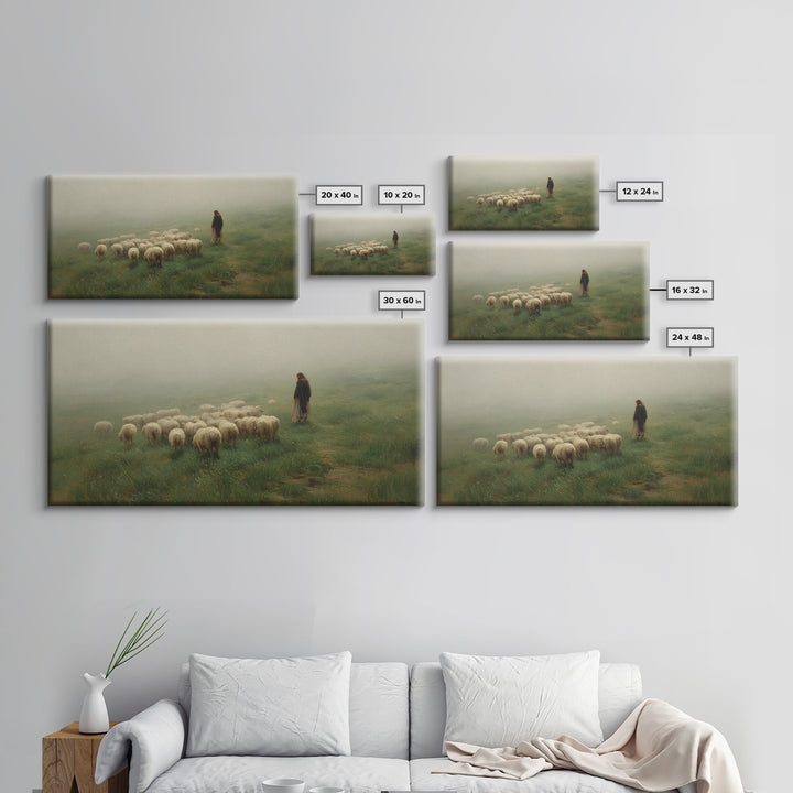Harvest Of Faith, Framed Canvas Print, Christian Wall Art, Jesus Painting, Christian Art Canvas, Christian Christmas Art, Christian Gift