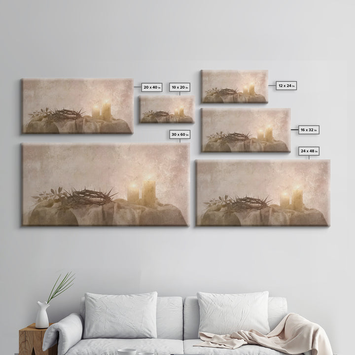 Light Of Hope | Framed Canvas Print | Christian Art Prints | Modern Christian Art | Christian Gift Ideas | Christmas Wall Art