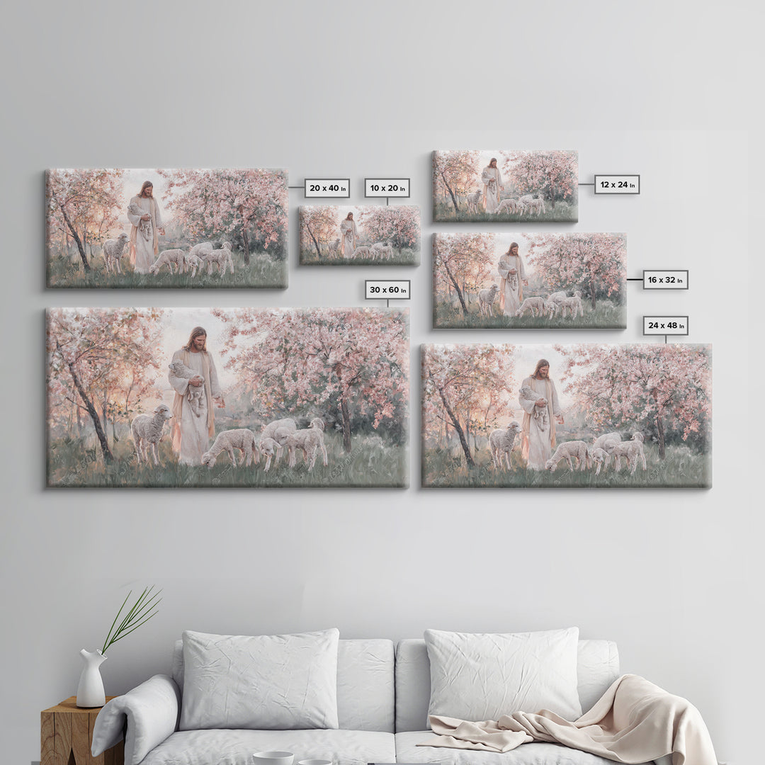 Blossom Covenant | Framed Canvas Print | Christian Christmas Art | Jesus Wall Art | Christian Art Gift | Subtle Christian Art