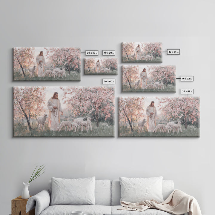 Blossom Covenant | Framed Canvas Print | Christian Christmas Art | Jesus Wall Art | Christian Art Gift | Subtle Christian Art