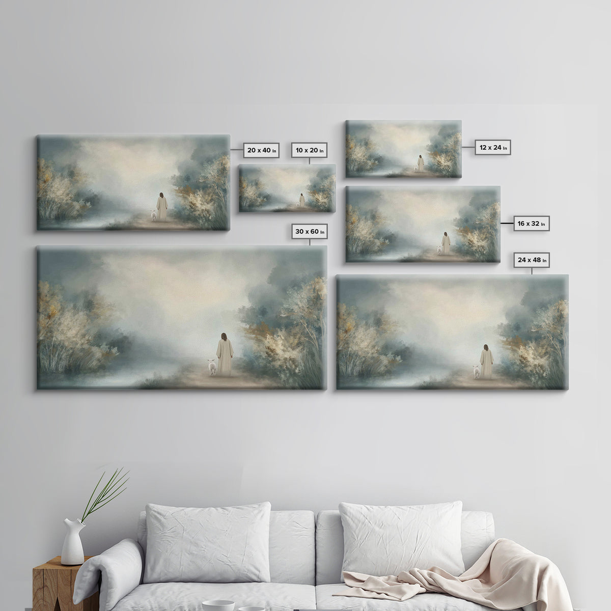 Everlasting Peace, Framed Canvas Print, Christian Art Canvas, Jesus Painting, Christian Wall Art, Modern Christian Art, Christian Christmas