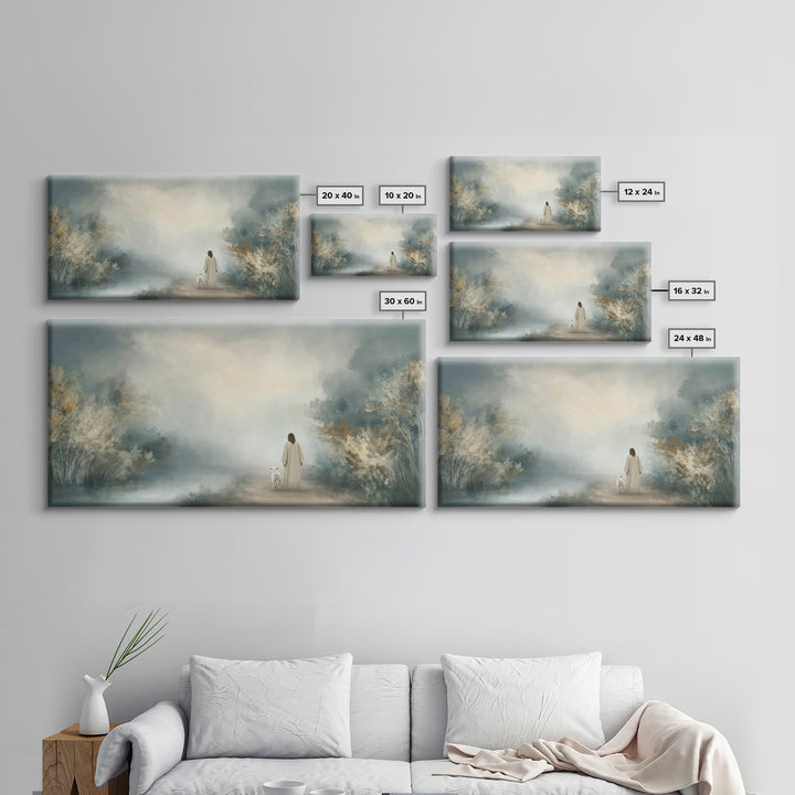 Everlasting Peace, Framed Canvas Print, Christian Art Canvas, Jesus Painting, Christian Wall Art, Modern Christian Art, Christian Christmas