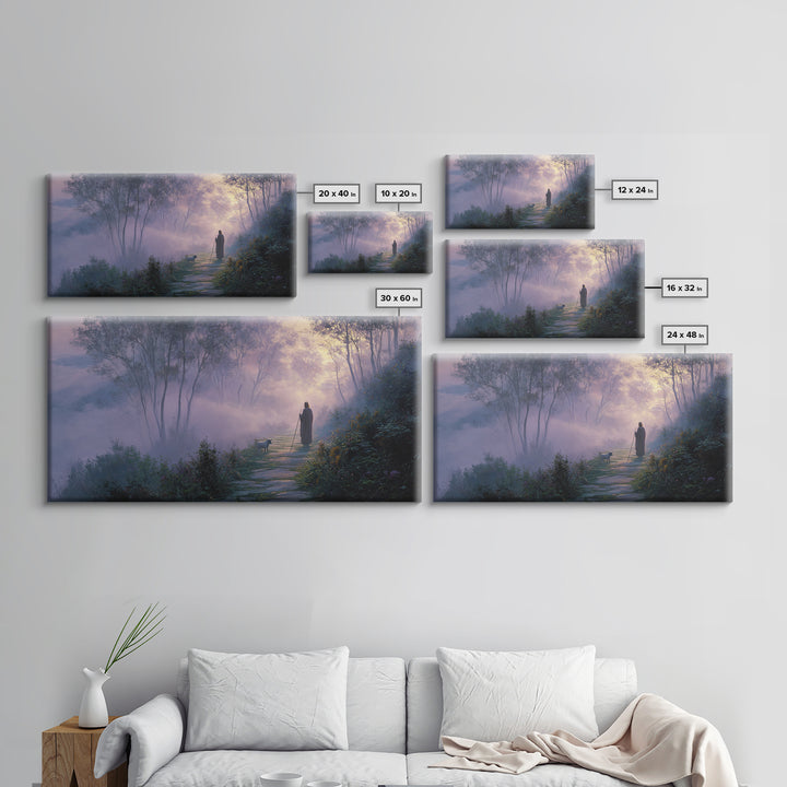 Graceful Fields – Framed Canvas Print – Christian Art Canvas – Christian Wall Art – Jesus Painting – Vintage Christian Art – Christian Deco