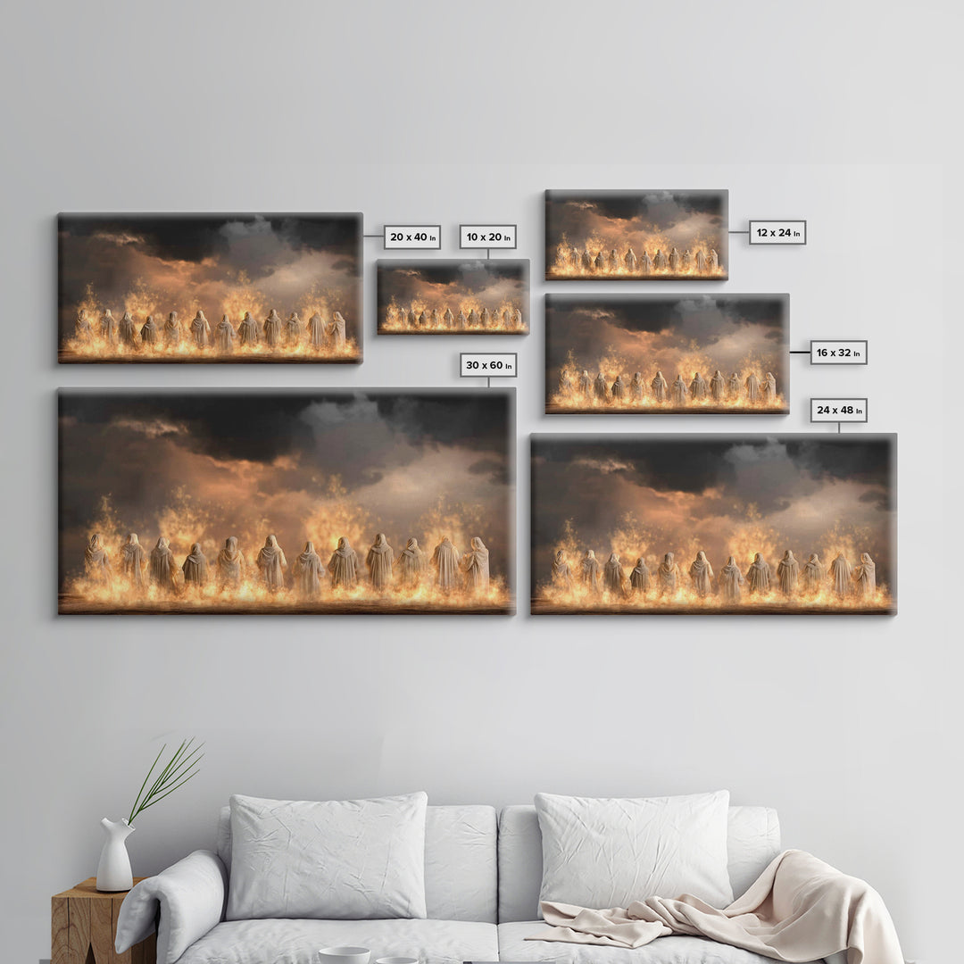 Dawn Of Reverence | Framed Canvas Print | Christian Wall Art | Jesus Painting | Christian Art Print | Christmas Art Work