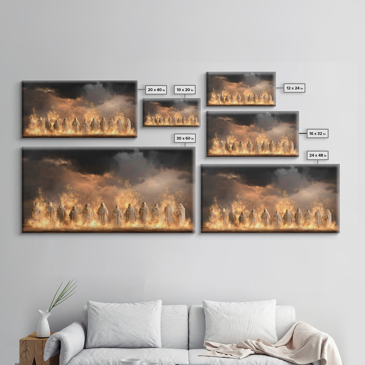 Dawn Of Reverence | Framed Canvas Print | Christian Wall Art | Jesus Painting | Christian Art Print | Christmas Art Work