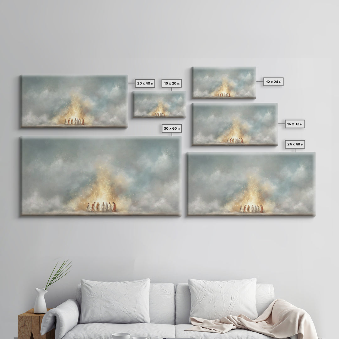Eternal Light – Framed Canvas Print – Christian Art Canvas – Jesus Painting – Christian Christmas Art – Christian Wall Art