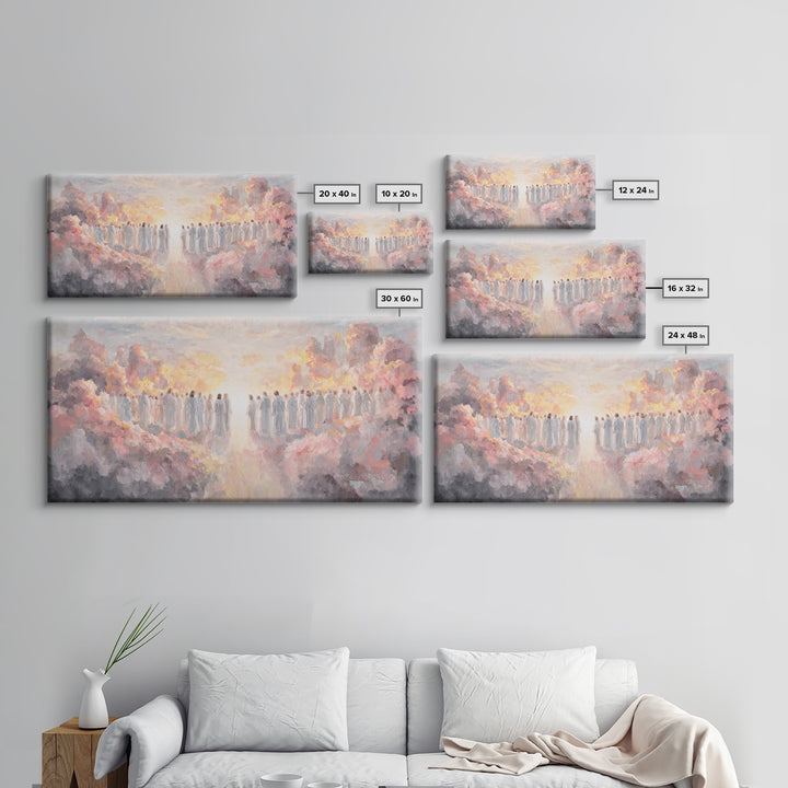 Celestial Pathway – Framed Canvas Print – Christian Wall Art – Christian Art Painting – Subtle Christian Art – Modern Christian Painting –