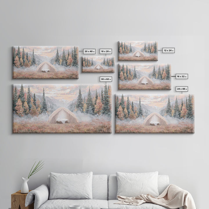 Forest Nativity | Framed Canvas Print | Christian Christmas Art | Jesus Painting | Christian Wall Art | Christmas Art | Christian Art Canva