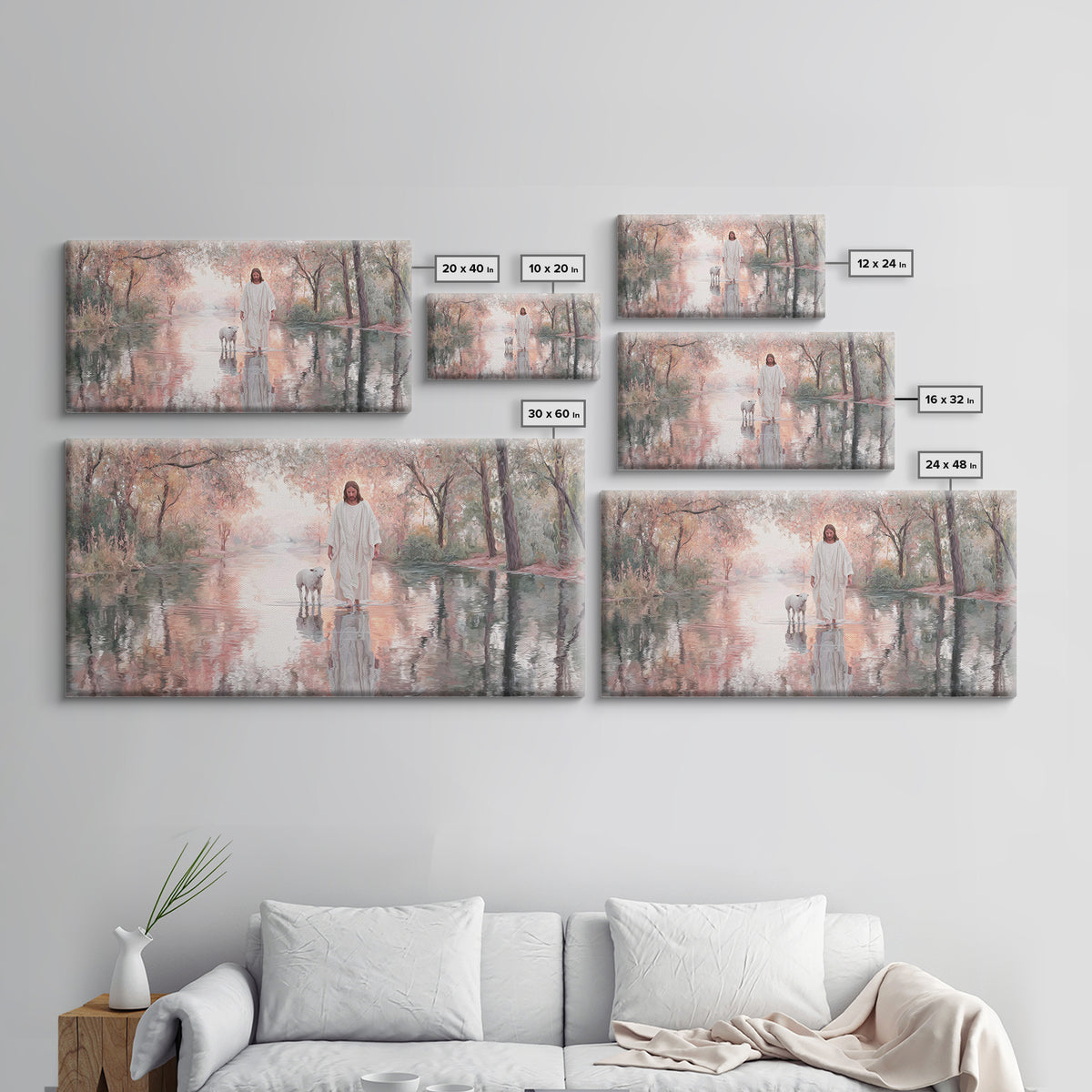 Holy Infant Calm – Framed Canvas Print – Christian Wall Art – Jesus Christmas Art – Christian Art Canvas – Christmas Art Prints