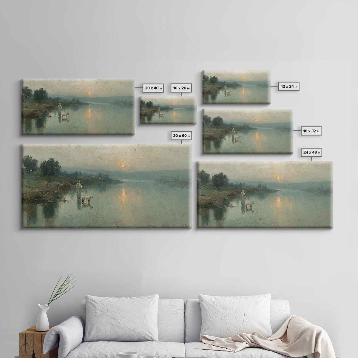 Heavenly Dawn Glory, Framed Canvas Print, Christian Wall Art, Jesus Art Print, Christian Art Canvas, Christmas Art Prints, Christian Christ