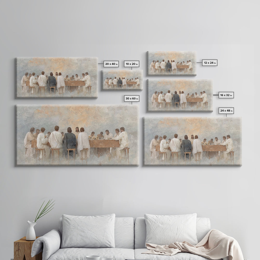 Radiant Communion – Framed Canvas Print – Christian Art – Christian Painting – Jesus Wall Art – Christian Christmas Art – Christian Decor