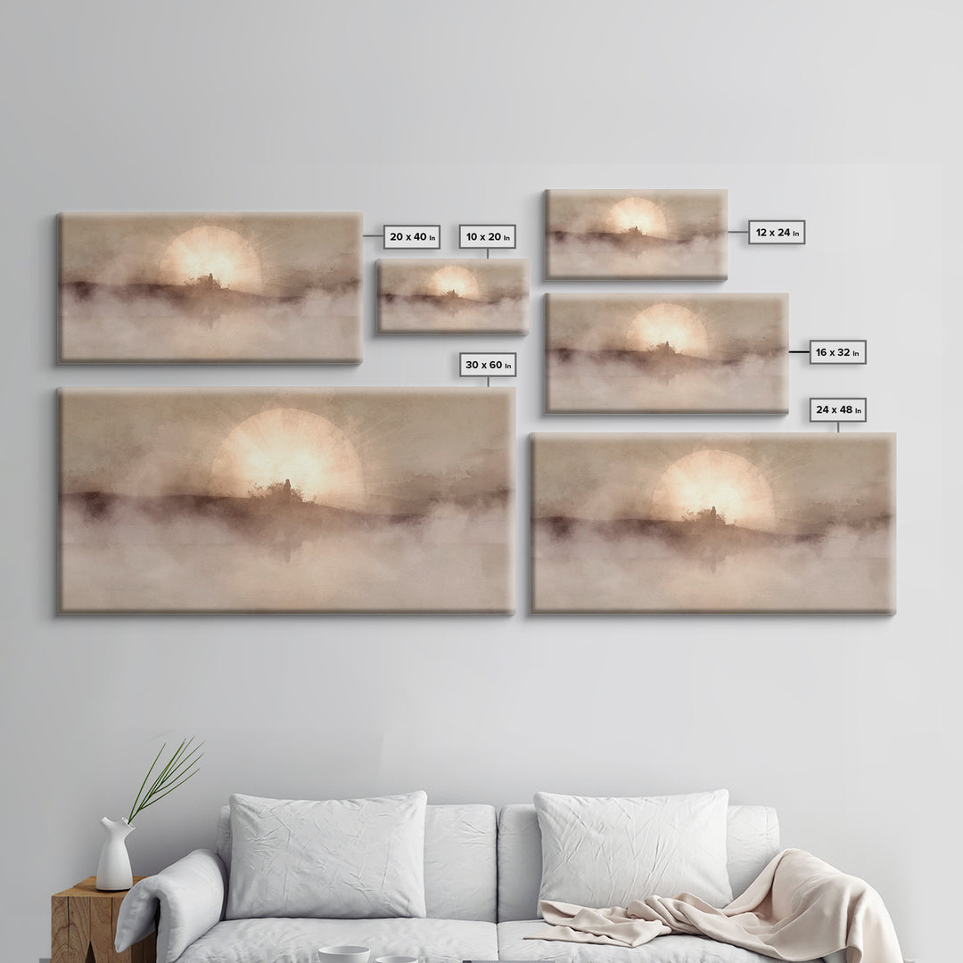Radiant Dawn - Framed Canvas Print - Christian Christmas Art - Christian Wall Art - Jesus Painting - Modern Christian Art