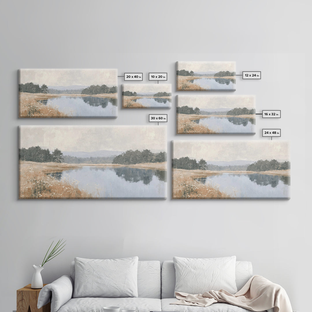 Fields Of Peace - Framed Canvas Print - Christian Art Canvas - Subtle Christian Paintings - Christian Art Print - Christian Decor
