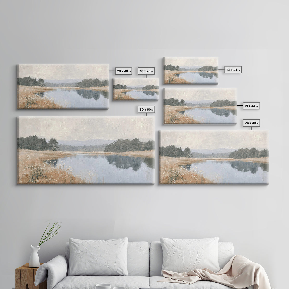 Fields Of Peace - Framed Canvas Print - Christian Art Canvas - Subtle Christian Paintings - Christian Art Print - Christian Decor