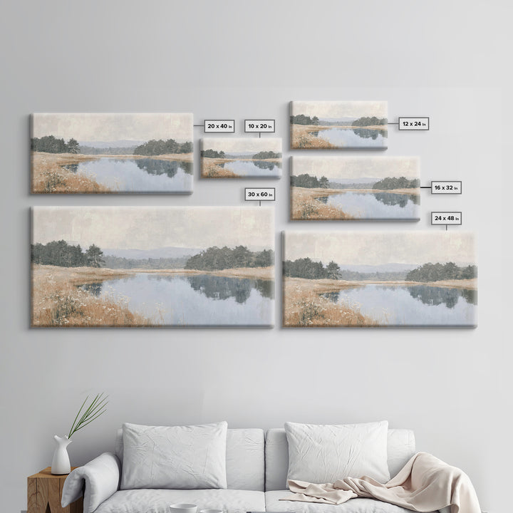 Fields Of Peace - Framed Canvas Print - Christian Art Canvas - Subtle Christian Paintings - Christian Art Print - Christian Decor