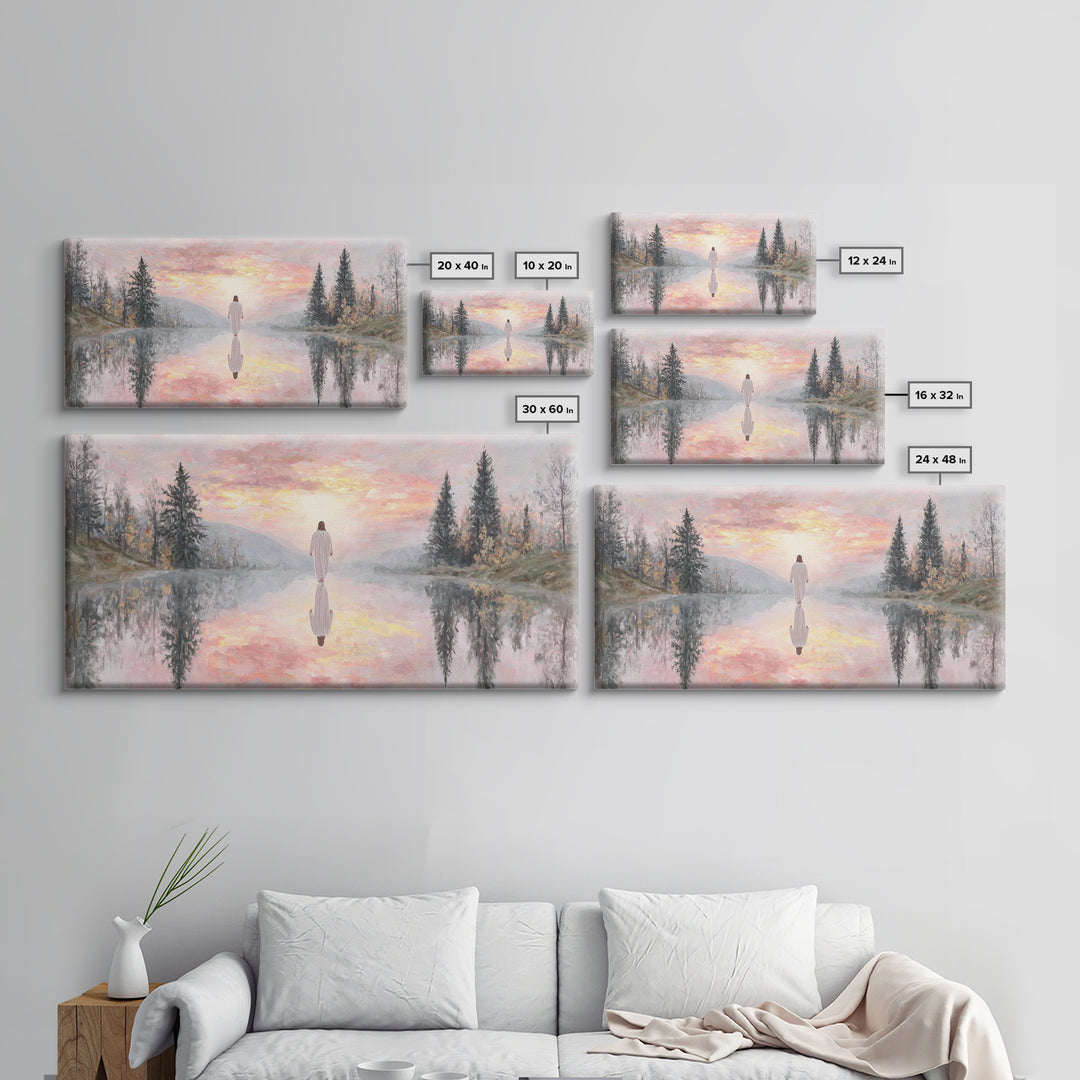 Radiant Dawn Blessing | Framed Canvas Print | Christian Wall Art | Jesus Painting | Christian Art Canvas | Christmas Art | Christian Christ