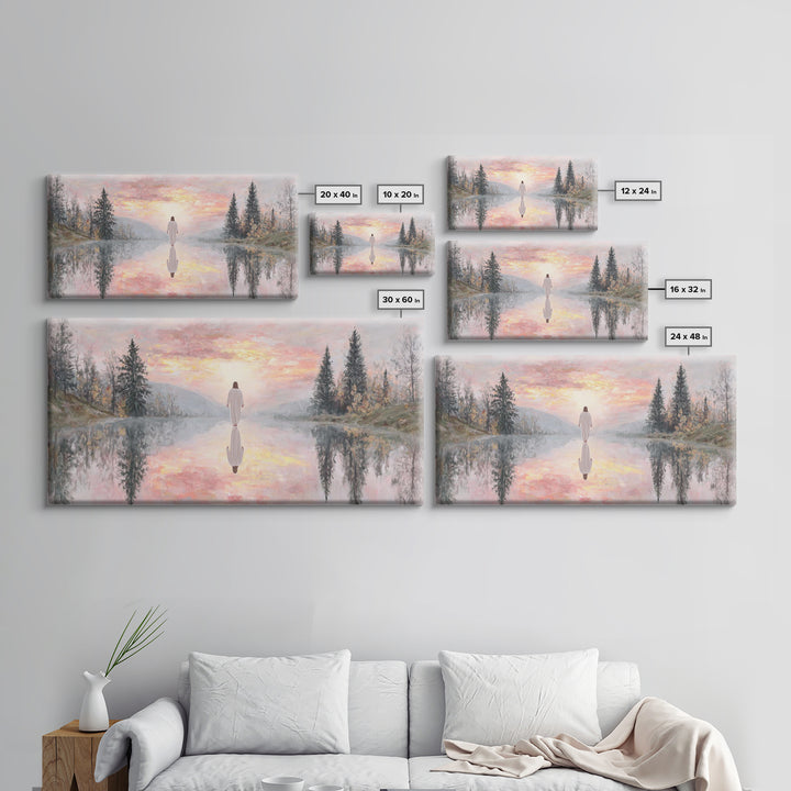 Radiant Dawn Blessing | Framed Canvas Print | Christian Wall Art | Jesus Painting | Christian Art Canvas | Christmas Art | Christian Christ