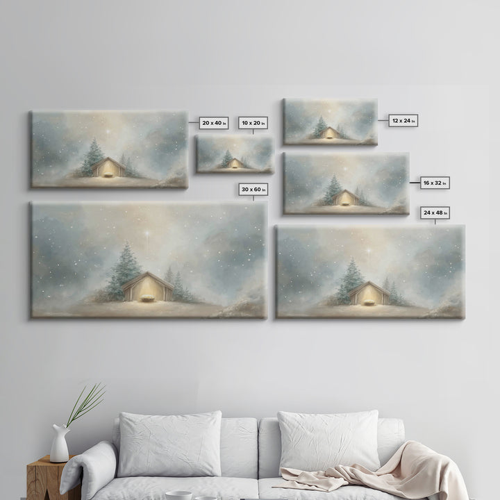 Star of Bethlehem – Framed Canvas Print – Christmas Art – Christian Wall Art – Christian Christmas Art – Christian Art Canvas – Christian D