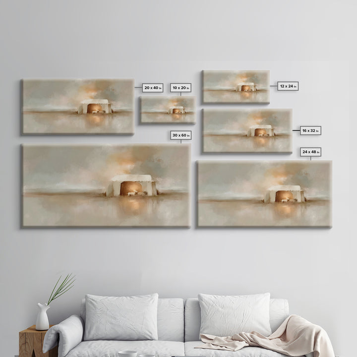 Dawn of Hope – Framed Canvas Print – Christian Wall Art – Christmas Art – Christian Art Canvas – Christian Christmas Art – Christian Decor