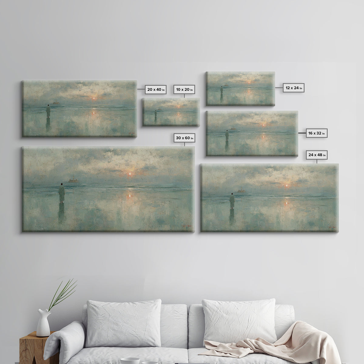 Solitary Grace Path – Framed Canvas Print – Christian Wall Art – Christian Art Canvas – Jesus Painting – Subtle Christian Art – Christian D