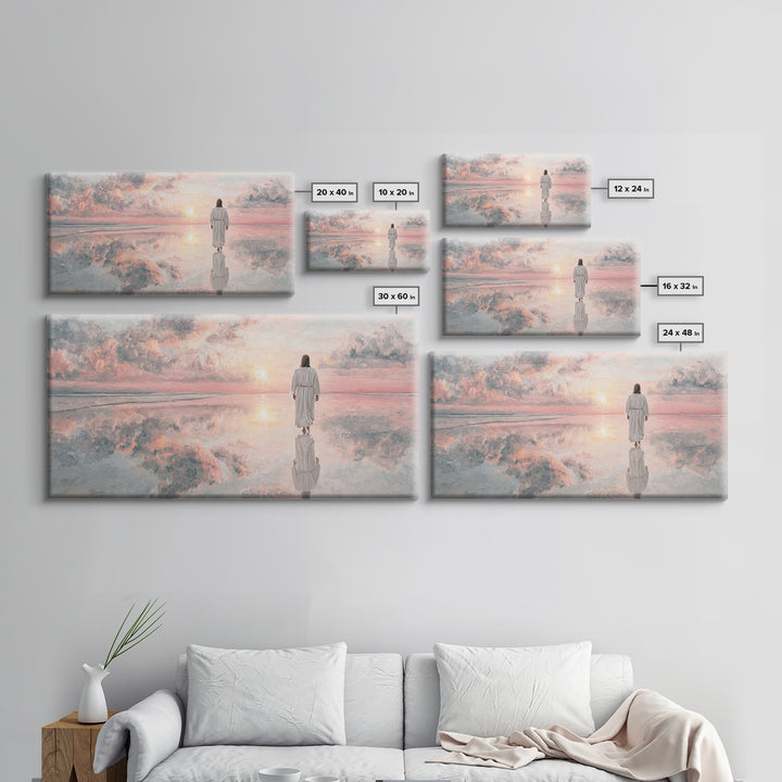 Heavenly Path – Framed Canvas Print – Christian Wall Art – Jesus Painting – Christian Art Canvas – Modern Christian Art – Christian Gift Id