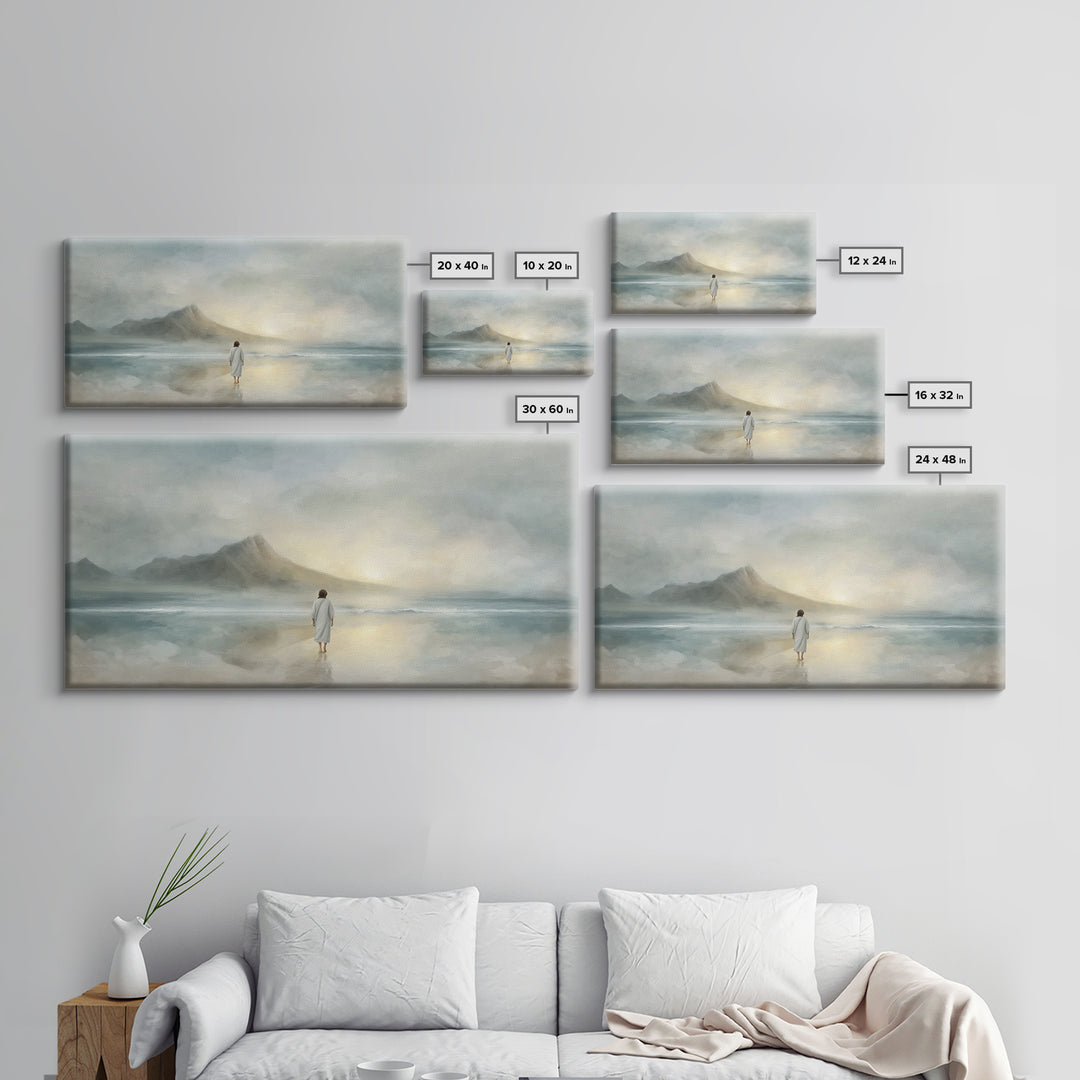 Dawn of Peace – Framed Canvas Print – Christian Art Canvas – Large Christian Painting – Subtle Christian Art – Christian Wall Art – Christi