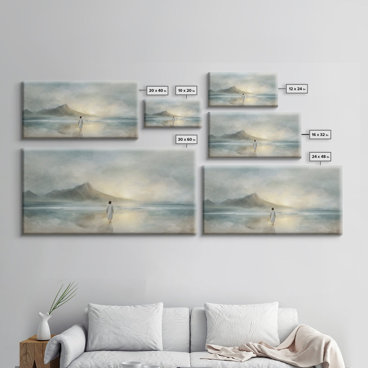 Dawn of Peace – Framed Canvas Print – Christian Art Canvas – Large Christian Painting – Subtle Christian Art – Christian Wall Art – Christi