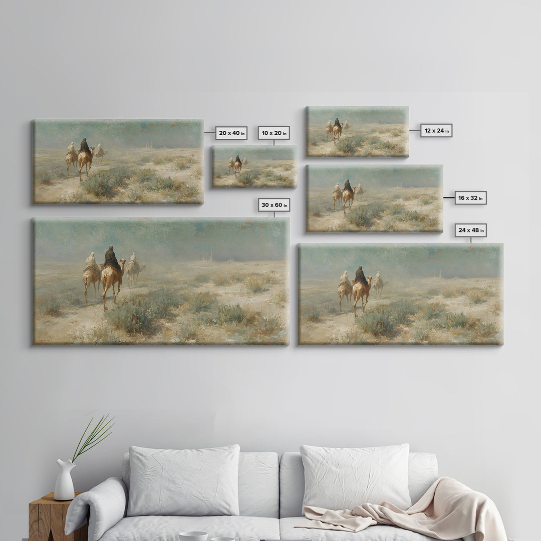 Journey Through Silence | Framed Canvas Print | Christian Art Canvas | Christian Wall Art | Vintage Christian Art | Christmas Art | Christi