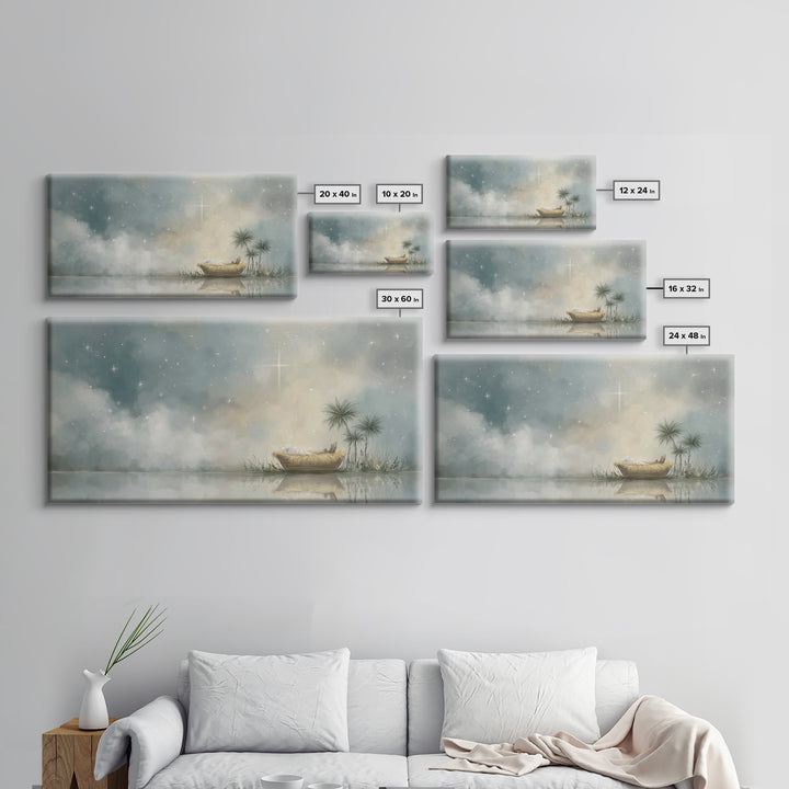 Starborn Peace – Framed Canvas Print – Christian Christmas Art – Christmas Art Framed – Jesus Christmas Art – Christian Decor – Christian C