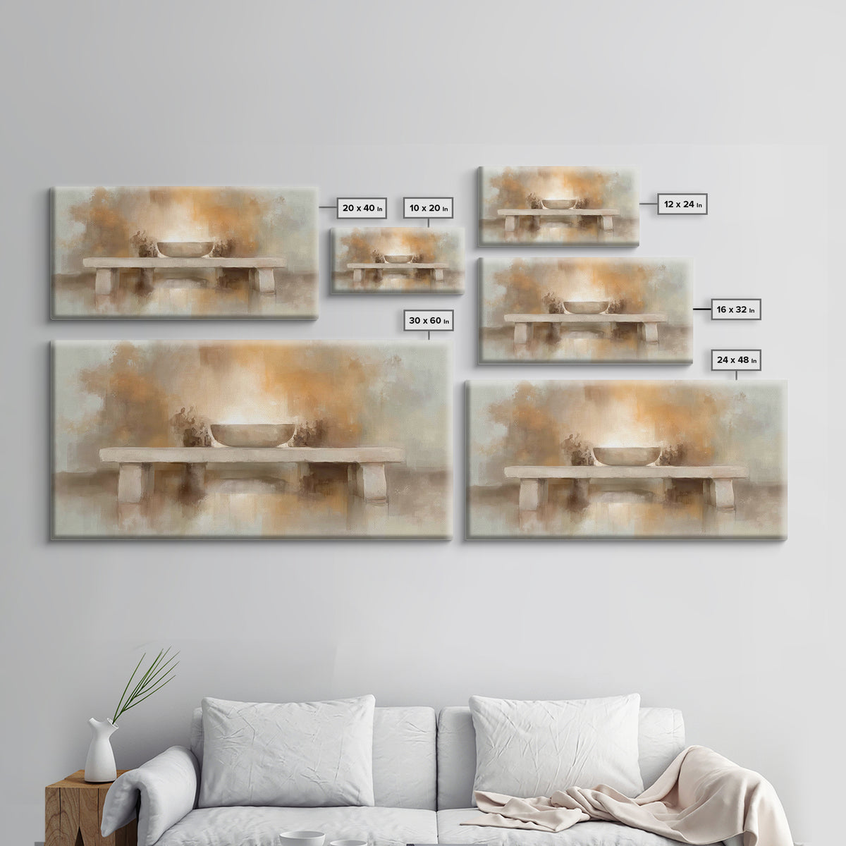 Altar Of Light – Framed Canvas Print – Christian Wall Art – Christian Art Canvas – Christian Christmas Art – Christian Decor