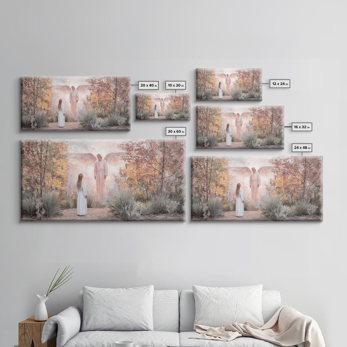Garden Of Promise – Framed Canvas Print – Christian Wall Art – Christian Art Work – Christian Art Canvas – Christian Christmas Art
