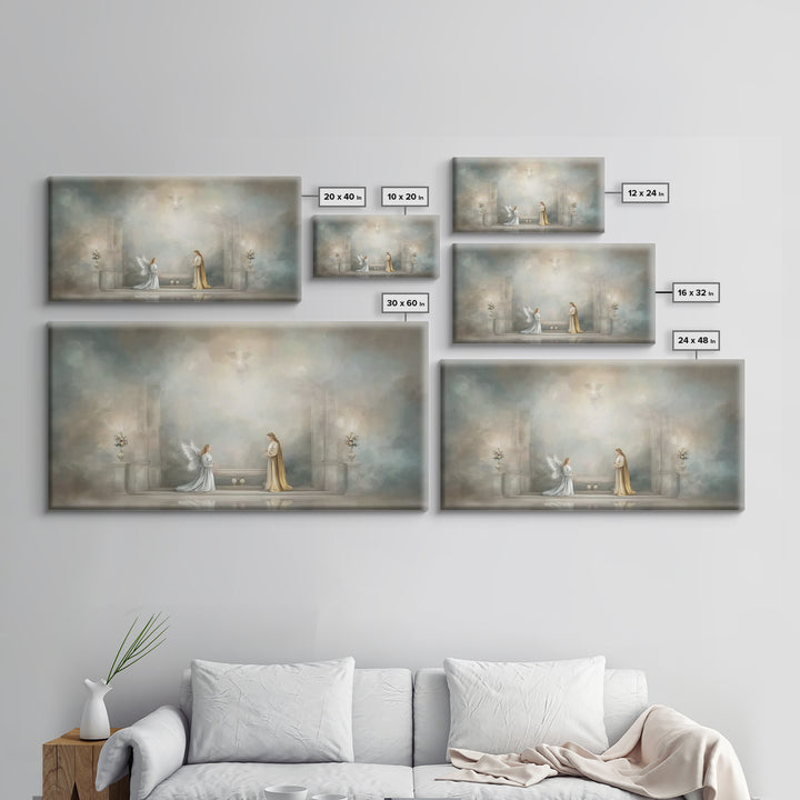 Heavenly Sanctuary | Framed Canvas Print | Christian Art Canvas | Christian Wall Art | Modern Christian Art | Jesus Painting | Christmas Ar