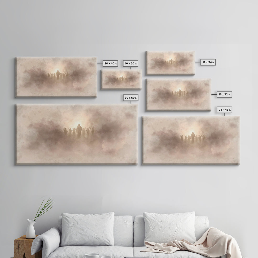 Eternal Light – Framed Canvas Print – Christian Art Painting – Christian Wall Art – Jesus Painting Canvas – Moody Christian Art – Christian