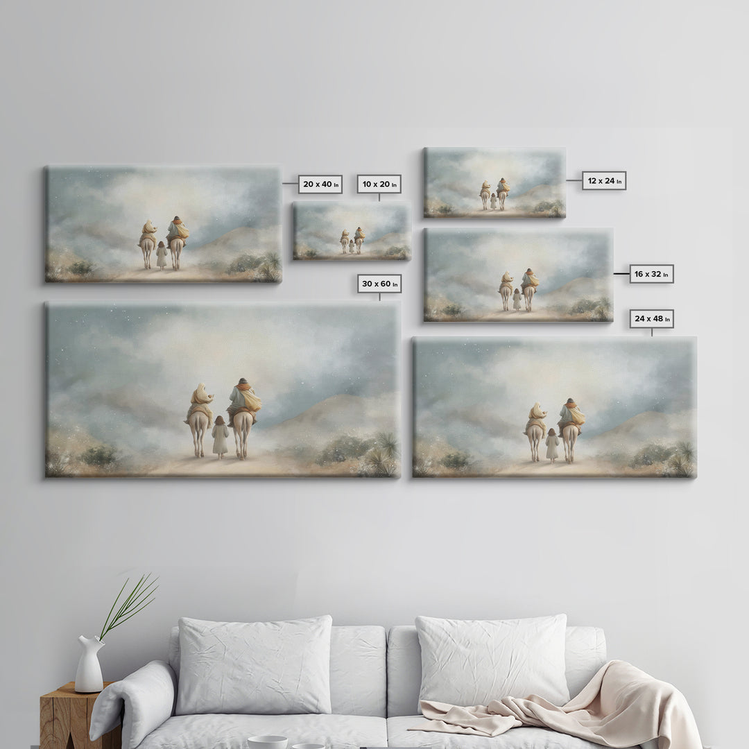 Sacred Ascent – Framed Canvas Print – Christian Art – Christian Art Prints – Christmas Canvas Wall Art – Christian Wall Art – Jesus Christm