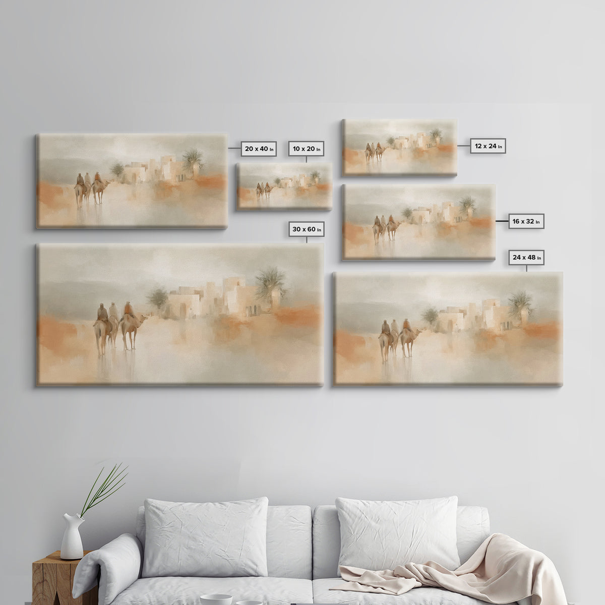 Humble Arrival – Framed Canvas Print – Christian Art Canvas – Christian Painting – Christmas Art – Christian Christmas Decor – Christian Wa