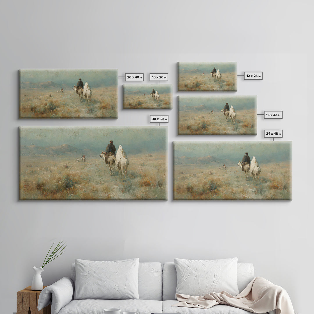 Pilgrims of Light – Framed Canvas Print – Christian Art – Christian Canvas Art – Christmas Art Work – Christian Wall Art – Abstract Christi