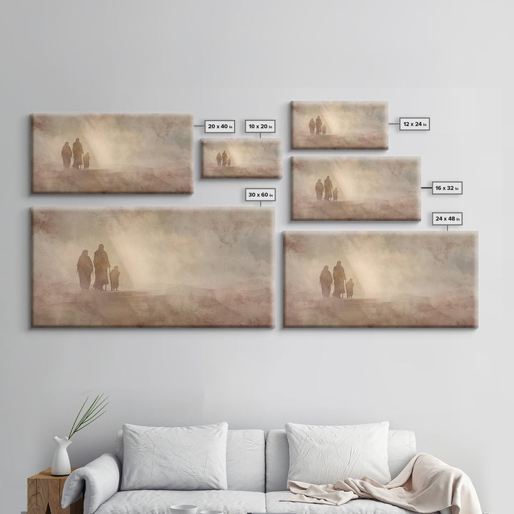 Dawn Refuge – Framed Canvas Print – Christian Wall Art – Christian Art Work – Christmas Art – Christian Decor – Jesus Painting