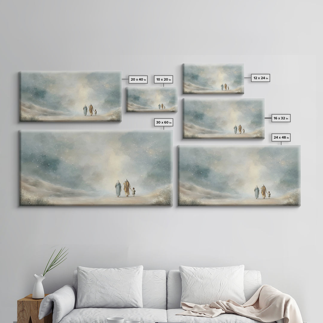 Stars Of Hope | Framed Canvas Print | Christian Wall Art | Christian Art Print | Christmas Art | Christian Decor | Jesus Painting